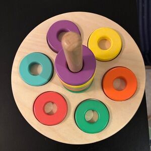 Vibrant Wooden Ring Stacker by LOVEVERY